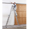 Vielzweckleiter Multitec M Alu.Sprossen 2x3+2x5 gekl.H1500xB900xT260mm Holzbelag