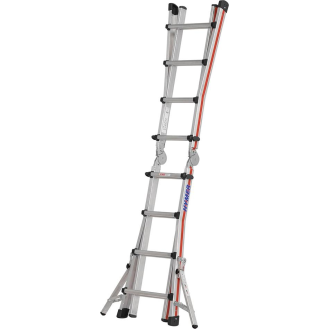Teleskopleiter Alu 4x4 Sprossen-Beschreibung lesen