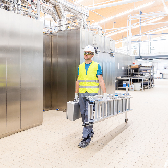 Mehrzweckleiter Skyter Plus X 3x14 Sprossen Alu.Arbeits-H.b.ca.10200mm-Beschreibung lesen