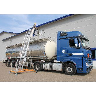Tankwagenleiter Typ 2 Alu.H5400xL3160xB2040mm Pltform-H.2970-4300mm-Beschreibung lesen