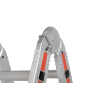 Teleskopleiter Alu 4x5 Sprossen