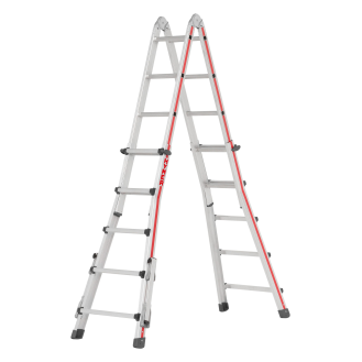 Teleskopleiter Alu 4x5 Sprossen-Beschreibung lesen