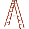 Stehleiter 2x14 Sprossen GFK Leiterlänge 4120mm Arbeits-H.b.ca.5200mm