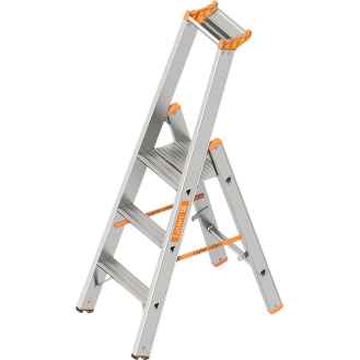 Stufenstehleiter TOPIC Stufen 3 Alu.Gesamt-H.1450mm-Beschreibung lesen