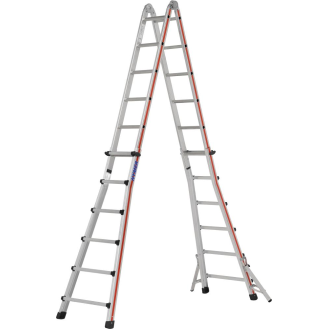 Teleskopleiter Alu 4x6 Sprossen-Beschreibung lesen