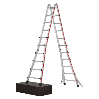 Teleskopleiter Alu 4x6 Sprossen-Beschreibung lesen