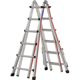 Teleskopleiter Alu 4x6 Sprossen-Beschreibung lesen