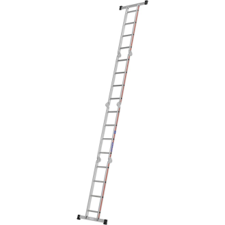 Vielzweckleiter Alu.Sprossen 4x4 geklappt H1200xB810xT300mm-Beschreibung lesen