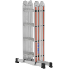Vielzweckleiter Alu.Sprossen 4x4 geklappt H1200xB810xT300mm