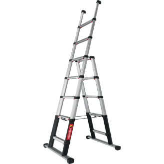 Stufen-Teleskop-Kombileiter Combi-Line Alu.6+2Stufen max.Gesamtbelast.150kg-Beschreibung lesen