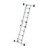 Teleskopleiter Alu 4x4 Sprossen