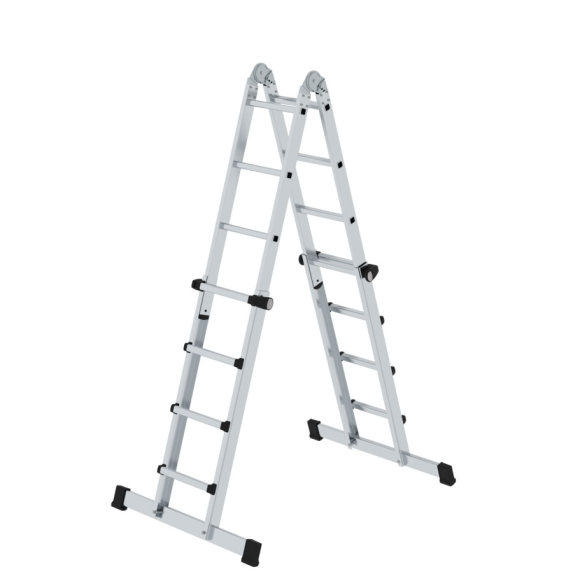 Teleskopleiter Alu 4x4 Sprossen-Beschreibung lesen