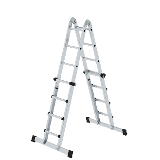 Teleskopleiter Alu 4x4 Sprossen-Beschreibung lesen
