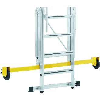 Plattformleiter 7 Stufen Alu L600xB630mm verfahrbar-Beschreibung lesen