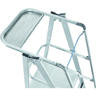 Plattformleiter 7 Stufen Alu L600xB630mm verfahrbar-Beschreibung lesen