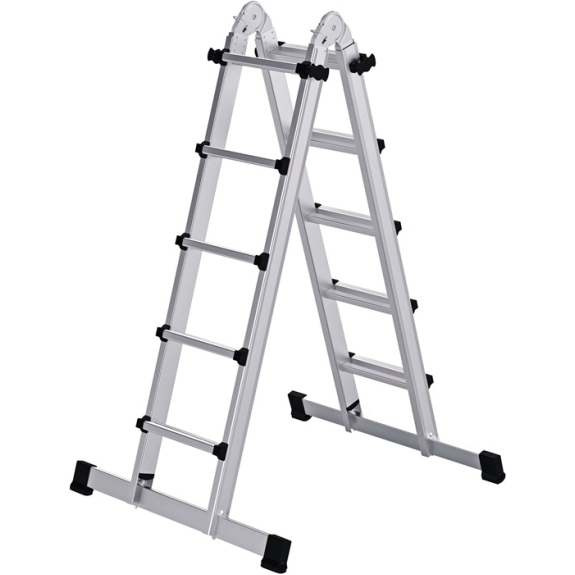 Teleskopleiter Alu 4x5 Sprossen Teleskopleiter Alu 4x5 Sprossen-Beschreibung lesen