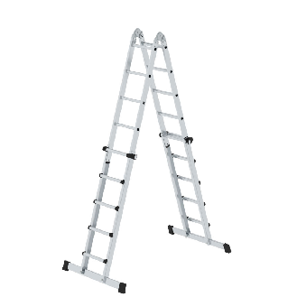 Teleskopleiter Alu 4x5 Sprossen-Beschreibung lesen