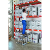 Arbeitspodest Alu.Stufen 5 eins.begehbar H.990mm Riffelblech