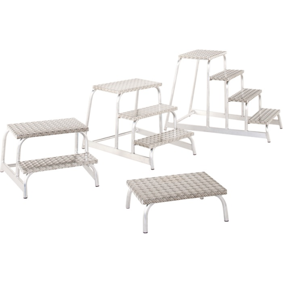 Arbeitspodest Alu.Stufen 5 eins.begehbar H.990mm Riffelblech Arbeitspodest Alu.Stufen 5 eins.begehbar H.990mm Riffelblech-Beschreibung lesen
