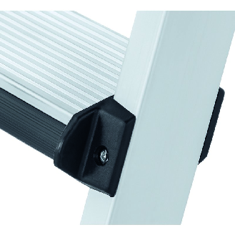 Stufenstehleiter 6 Stufen Alu eloxiert Gesamt-H 2330mm-Beschreibung lesen