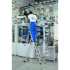 Stufenstehleiter 6 Stufen Alu eloxiert Gesamt-H 2330mm
