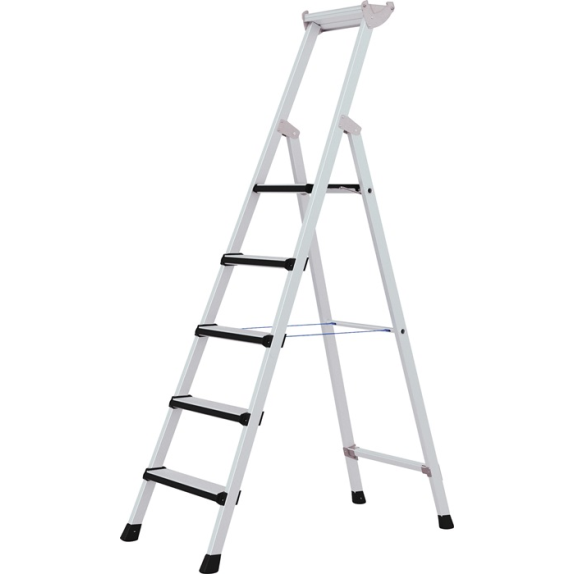 Stufenstehleiter 6 Stufen Alu eloxiert Gesamt-H 2330mm Stufenstehleiter 6 Stufen Alu eloxiert Gesamt-H 2330mm-Beschreibung lesen