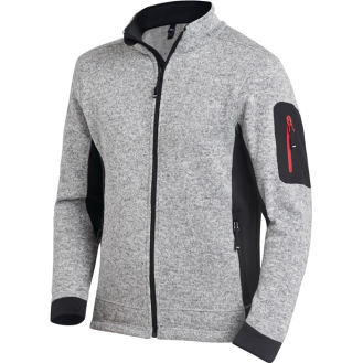 Strick-Flejacke CHRISTOPH Gr.L grau/schwarz-Beschreibung lesen
