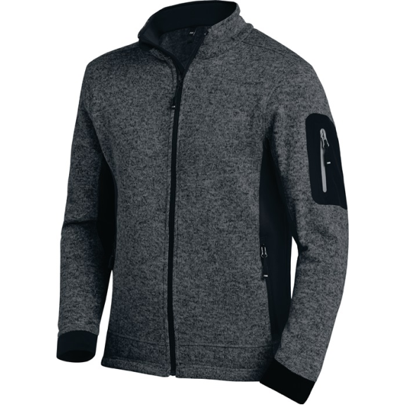 Strick-Flejacke CHRISTOPH Gr.XXL anthrazit/schwarz-Beschreibung lesen