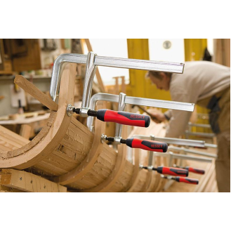Ganzstahlschraubzwinge GZ-2K Spann-W.160mm A.80mm 2-K-Griff-Beschreibung lesen