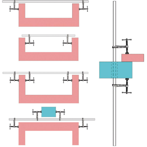 Hochleistungszwingenset SLV/GSV Spann-W.1000mm A.120mm Knebel-Beschreibung lesen