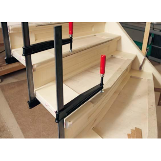 Tiefspannschraubzwinge TGNT Spann-W.400mm A.250mm Holzgriff 40x11mm-Beschreibung lesen