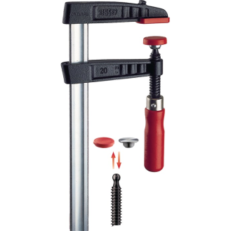 Temperguss-Schraubzwinge TG Spann-W.300mm A.140mm Holzgr.32x10mm-Beschreibung lesen