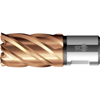 Kernbohrer KBK-VP D.34mm HSS TiN-beschichtet Schnitt-T.30mm BDS-Beschreibung lesen