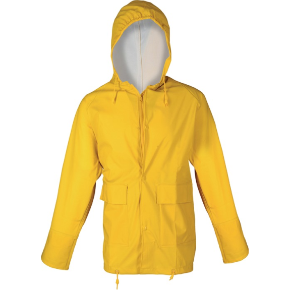 PU Regenschutz-Jacke Gr.L gelb-Beschreibung lesen