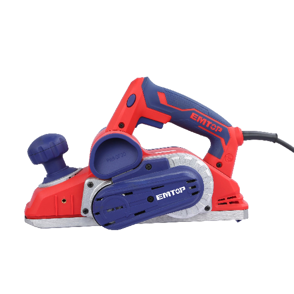 Raboteuse électrique filaire 1050W EMTOP Système de courroie auto-refroidissant avec 1 ceinture 1 jeu de guides parallèles1 guide de profondeur 1 ensemble de balais de charbon-Lire la description
