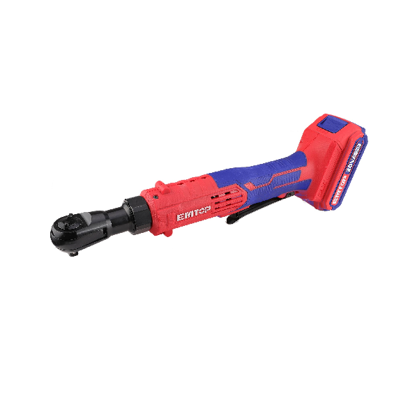 Clé à cliquet sans fil EMTOP 20V - 65Nm - 3/8 - avec 1 chargeur + 1 Batterie Lithium-ion 2.0Ah + 3 douilles-Lire la description