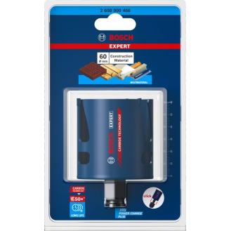 Lochsäge Expert Construction Merial D.60mm Schnitt-T.60mm Power Change Plus-Beschreibung lesen