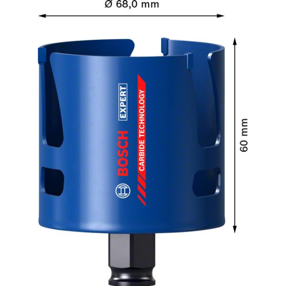 Lochsäge Expert Construction Merial D.68mm Schnitt-T.60mm Power Change Plus-Beschreibung lesen