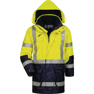 Warnschutzparka Jekyll Gr.XXL gelb/marine-Beschreibung lesen
