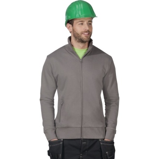 Men´s Swejacke Gr.XXL steel grey-Beschreibung lesen