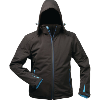 Wintersoftshelljacke Uranos Gr.S schwarz/blau-Beschreibung lesen