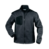 Strick-Flejacke Innsbruck Gr.XL(58/60) dunkelgrau melange/schwarz