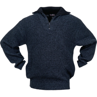 Pullover Gr.L schwarz/blau-meliert-Beschreibung lesen