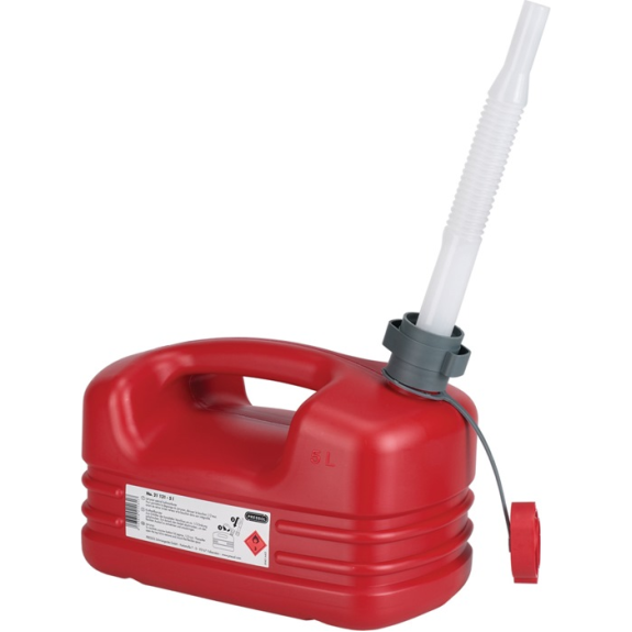 Kraftstoffkanister Inh.5l rot HDPE L331xB185xH237mm-Beschreibung lesen