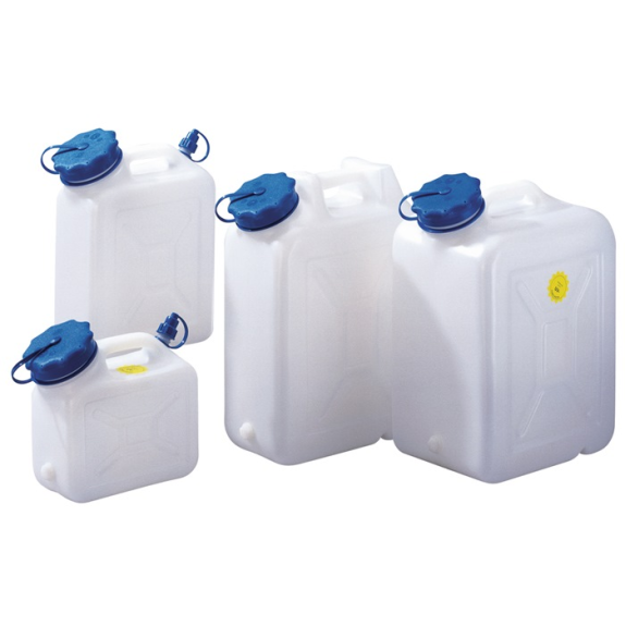 Weithalskanister 6l HD-PE m.zusätzlichem Ausguß H287xB264xT132mm-Beschreibung lesen