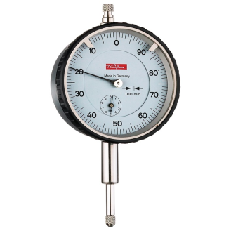 Messuhr M2T li.10mm Abl.0,01mm Ziffernbl.li.100-0-Beschreibung lesen