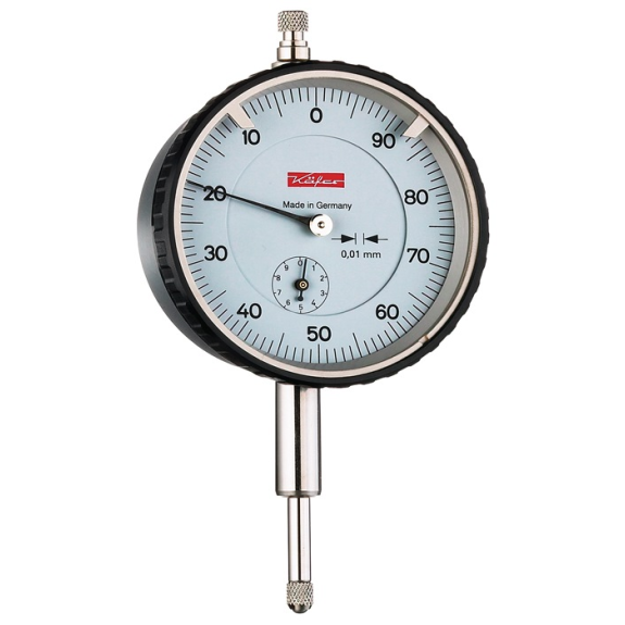 Messuhr M2T li.10mm Abl.0,01mm Ziffernbl.li.100-0-Beschreibung lesen