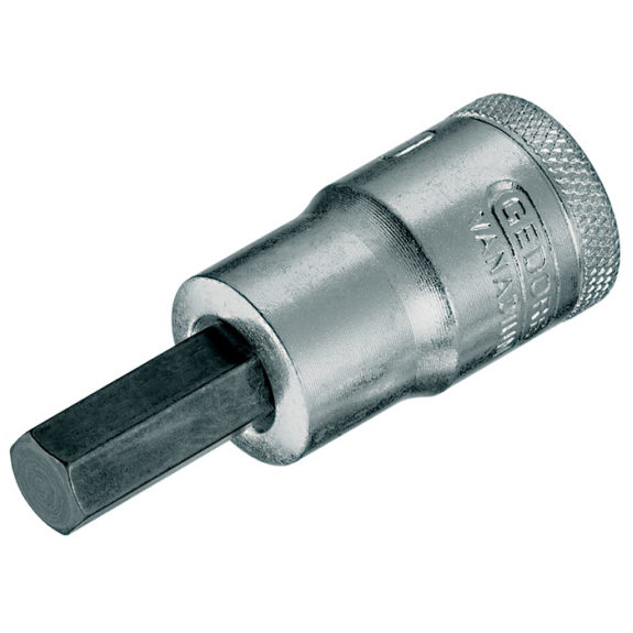 Insert pour clé à douille IN 19 (AF) 1/2" six pans intérieurs SW 3/16"-Leer más
