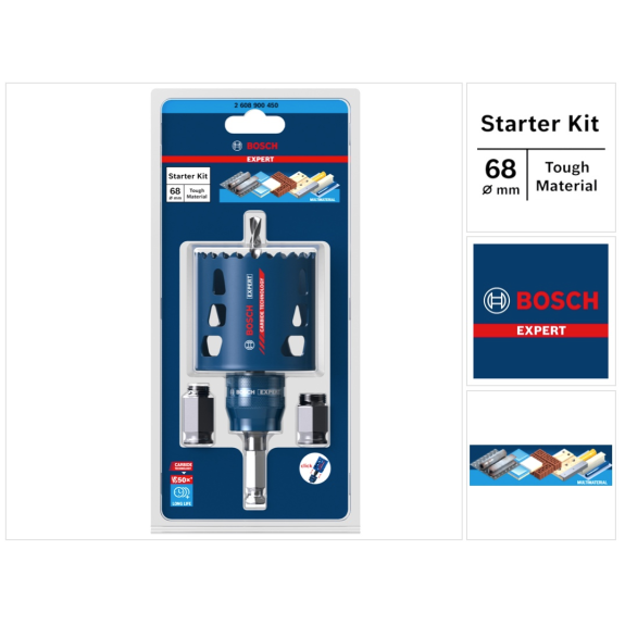 Lochsäge-Starter-Set Expert Tough D.68mm Schnitt-T.60mm Power Change Plus Lochsäge-Starter-Set Expert Tough D.68mm Schnitt-T.60mm Power Change Plus-Beschreibung lesen