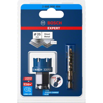 Lochsäge Expert Sheet Metal D.25mm Schnitt-T.5mm Power Change Plus-Beschreibung lesen